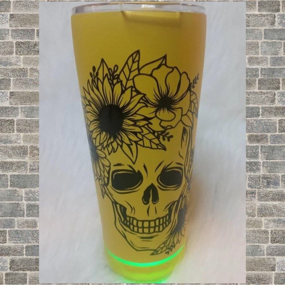 Tumbler with Bluetooth Speaker 20 oz Double Wall Personalized